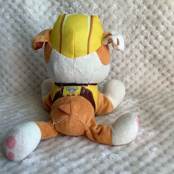 Paw Patrol Rubble Dog Stuffed Animal Plush Toy - Picture 4 of 5